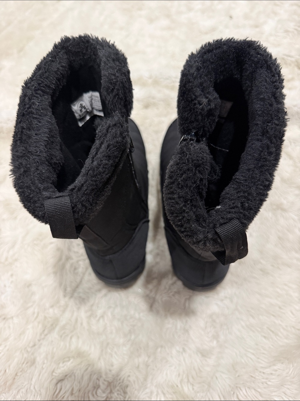 Kamik Women's Black Quilted Faux-Fur Winter Pull-On Boots Size 7 - Picture 4 of 5
